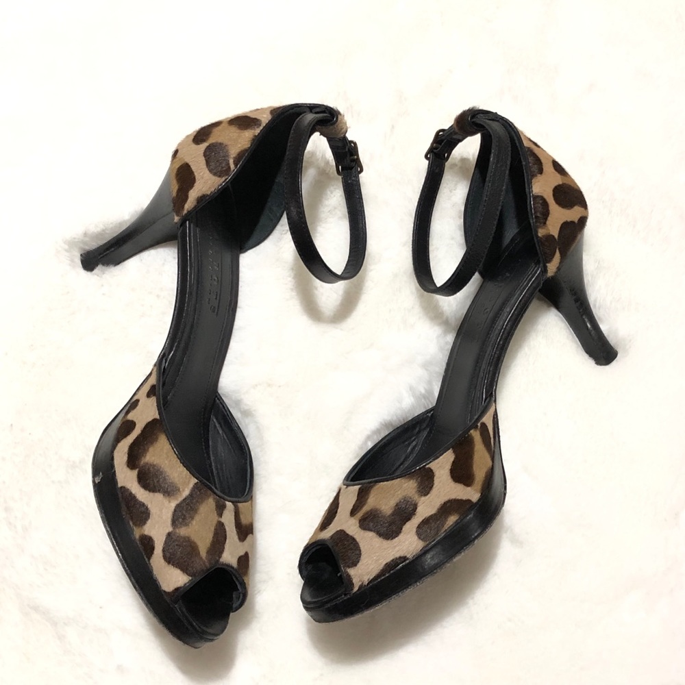 Talbots strappy peep toe high heel shoes